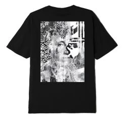 OBEY - C.R.E.A.M. Icons Men's Sustainable Tee,Black