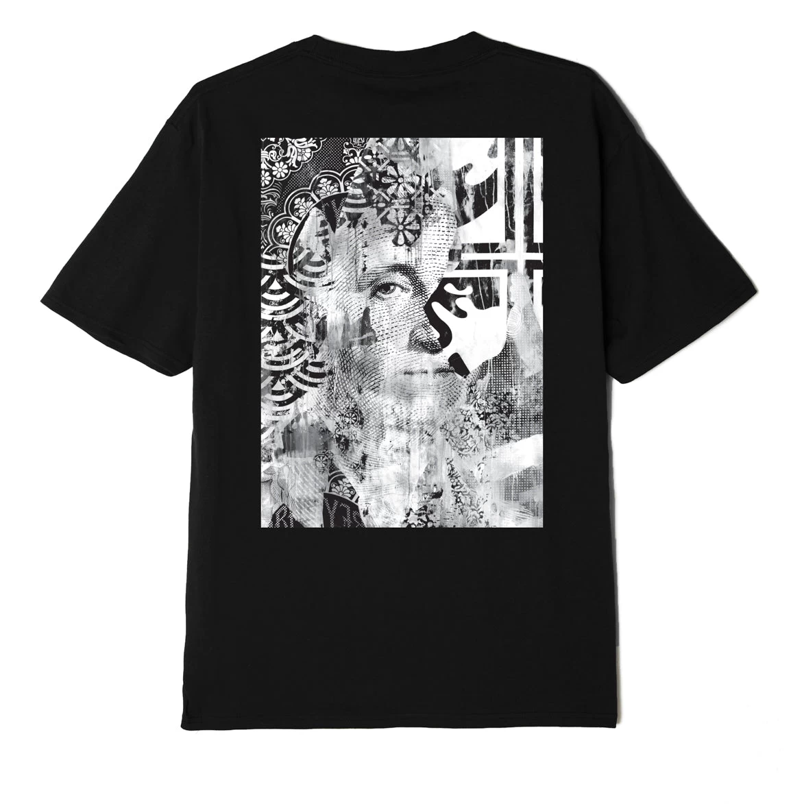 OBEY - C.R.E.A.M. Icons Men's Sustainable Tee,Black