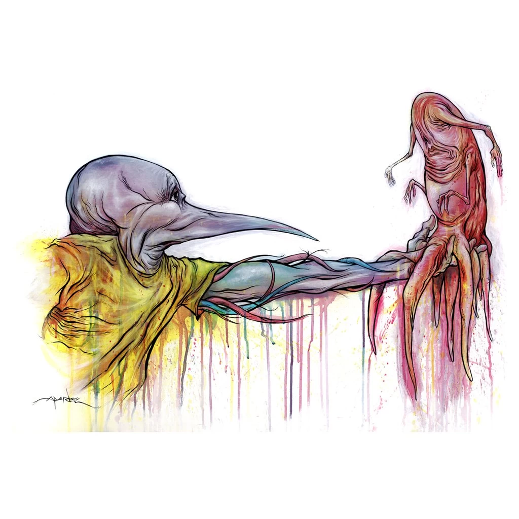 Upper Playground - Alex Pardee The Gift Men's Shirt, White - Image 2