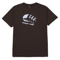 HUF X Pleasures - Breaking Bread Tee, Chocolate
