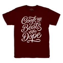 Loud Silence - Cook Up Beats Men's Tee, Burgundy