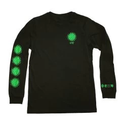 ENGRAFFT - Tendril Microbe Men's L/S Tee, Black