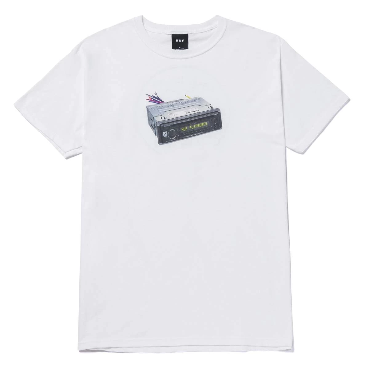 HUF X Pleasures - Head Unit Tee, White