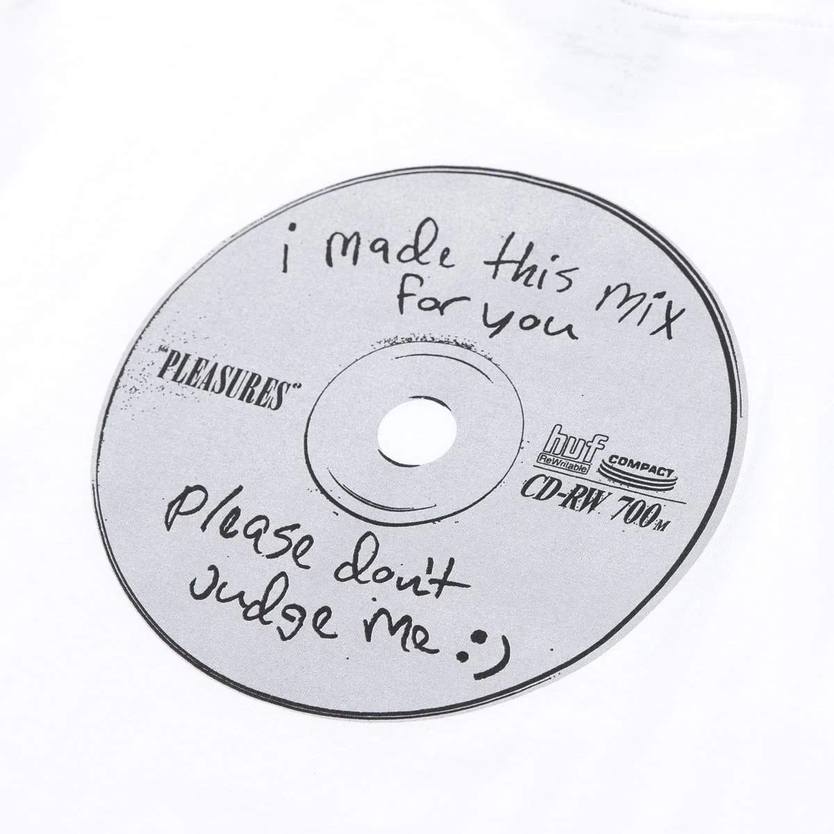 HUF X Pleasures - Head Unit Tee, White - Image 4