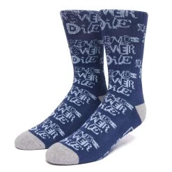 HUF X Harold Hunter Foundation Crew Socks, Navy