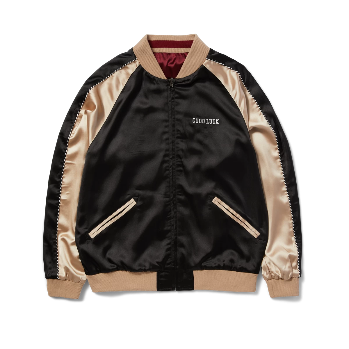 HUF X Freddie Gibbs Souvenir Jacket, Berry - Image 3