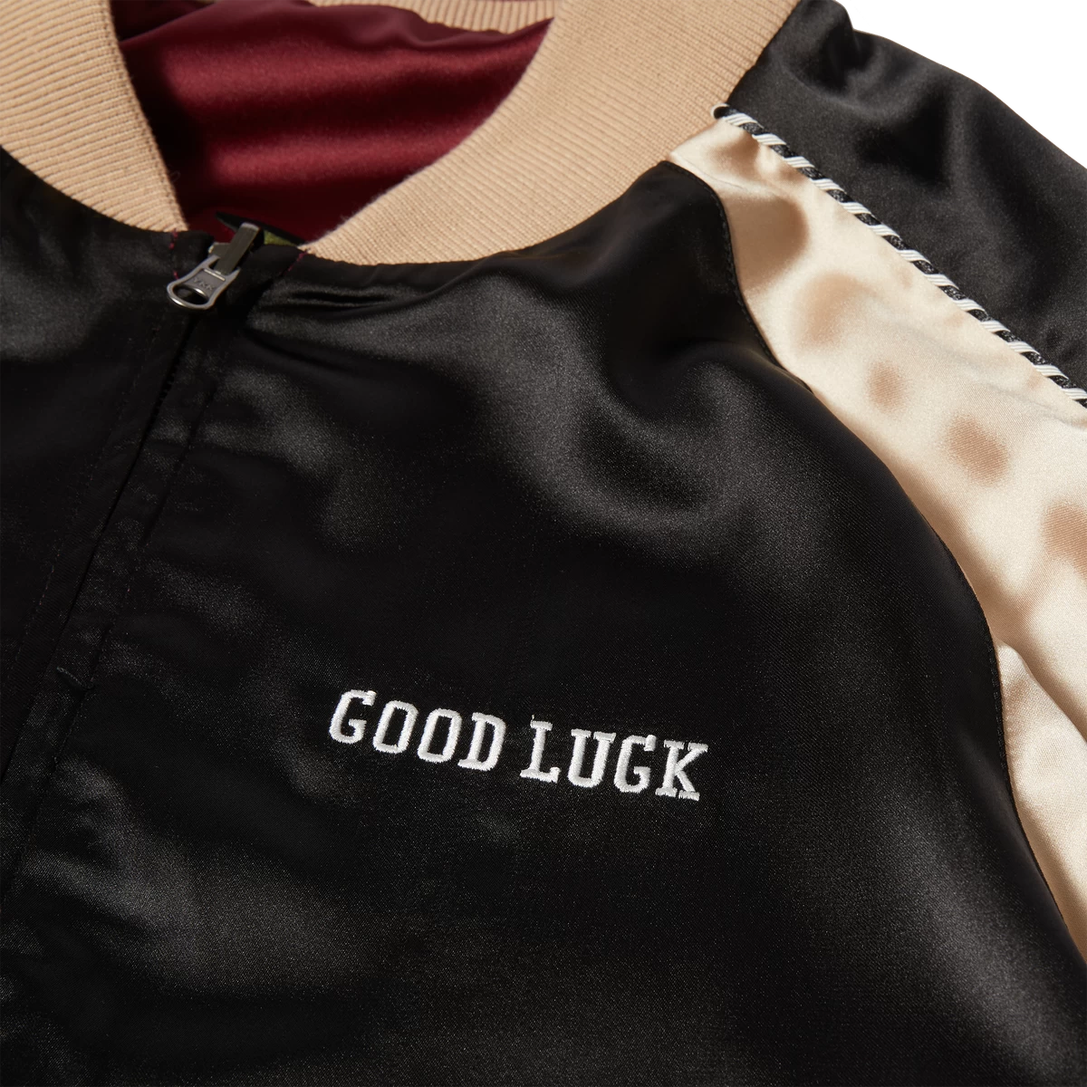 HUF X Freddie Gibbs Souvenir Jacket, Berry - Image 5