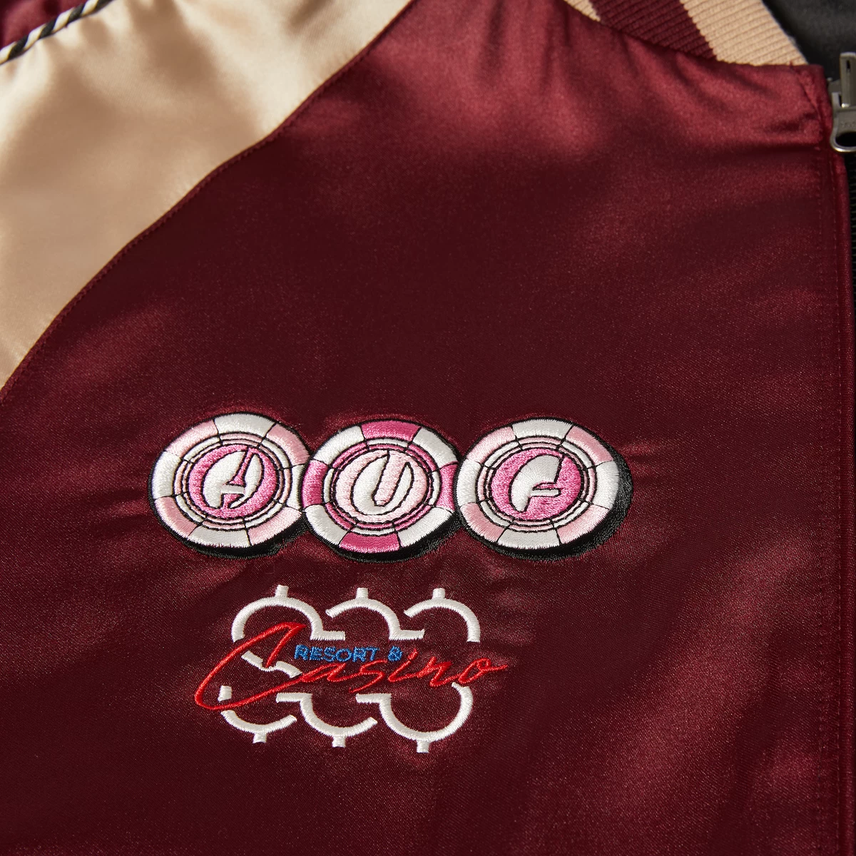 HUF X Freddie Gibbs Souvenir Jacket, Berry - Image 7