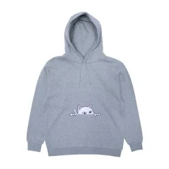 RIPNDIP - Peeking Nermal Men's Hoodie, Heather Grey