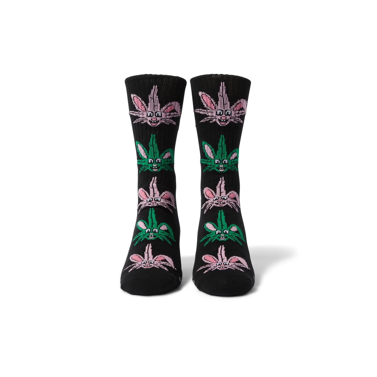 HUF X Freddie Gibbs - Lucky Crew Socks, Black - Image 2