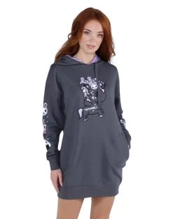 Tokidoki - Midnight Tokimeki Women's Pullover Hoodie Dress, Storm