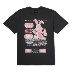 HUF X Freddie Gibbs -Night Alive Washed Tee, Washed Black