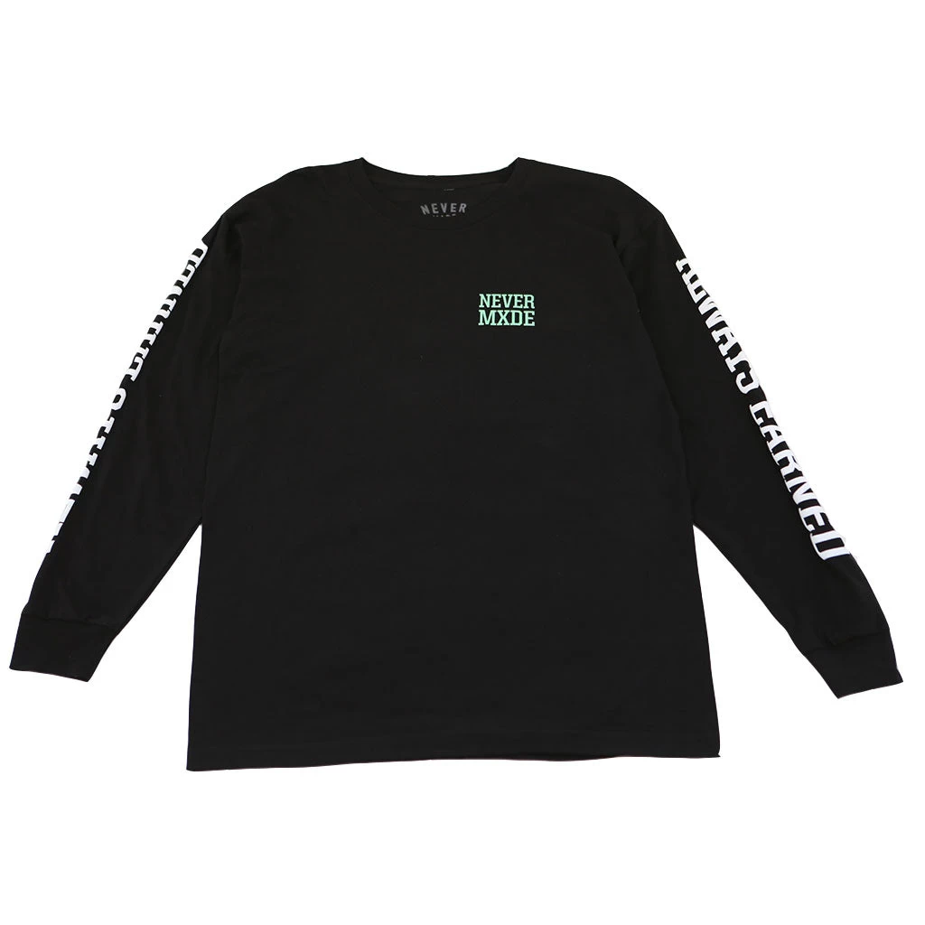 Never Made - CXRE Men's L/S Shirt, Black - Image 2