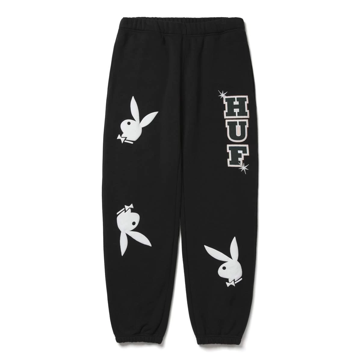 HUF X Playboy - Rabbit Head Fleece Pants, Black