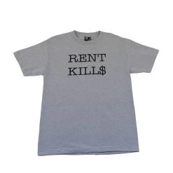 SFCA -Rent Kills Men's Tee, Heather Grey
