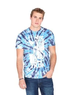 Tokidoki TKDK - Tie Dye Snake Girl Men's Shirt, Blue