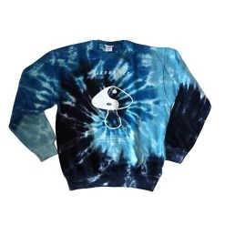 Akomplice - Balance Men's Crewneck, Blue Tie Dye