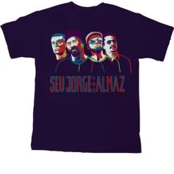 Seu Jorge - Portraits Men's Shirt, Navy