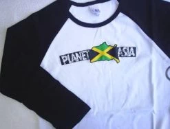 Planet Asia - Upsidedown Women's 3/4 Sleeve, Black/White