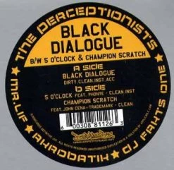 The Perceptionists - Black Dialogue B/w 5 O'Clock & Champion Sound, 12" Vinyl