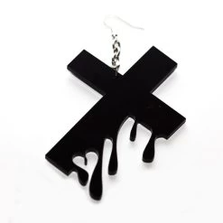 Hello Drama - Drip Drop 1 Single Earring, Black