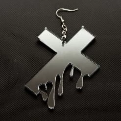 Hello Drama - Drip Drop 1 Single Earring, Silver