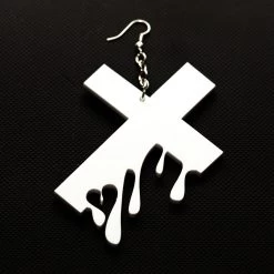 Hello Drama - Drip Drop 1 Single Earring, White