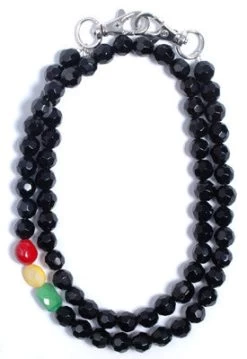 Trixy - Rasta Facet Necklace, Black