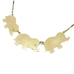 Ornamental Things - Elephants On Parade Necklace