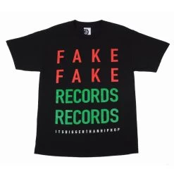 Ongaku - Fake Records Men's T-Shirt,Black