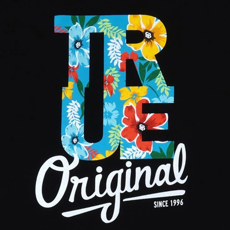 TRUE - Men's True Floral Shirt, Black - Image 2