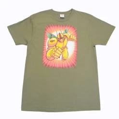 The Giant Peach - Robo Peach Men's Shirt, Fatigue