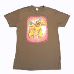 The Giant Peach - Robo Peach Men's Shirt, Chocolate