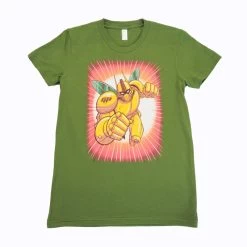The Giant Peach - Robo Peach Women's Tee, Olive