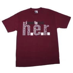 Ongaku - HER Men's T-Shirt, Burgundy