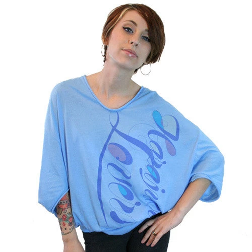 Harajuku Lovers - Juku Flow Caped Junior's Top, Spring Day Blue