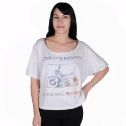 Mighty Fine - Love & Rockets Women's Shirt, Oatmeal Heather