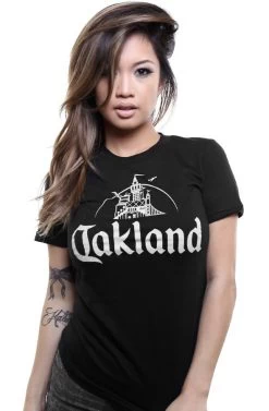 Adapt - Oakland Women's Tee, Black/Grey
