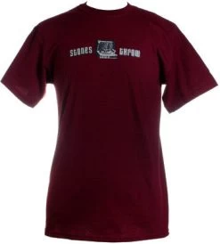 Stones Throw - Record Player Shirt, Dark Red