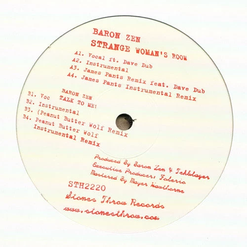 Baron Zen - Strange Woman's Room, 12" Vinyl