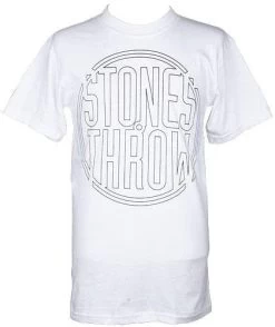 Stones Throw - Outline Logo Shirt, White
