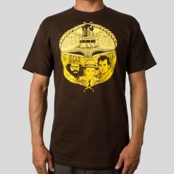 Upper Playground - Jeremy Fish The Beats Men's Shirt, Brown