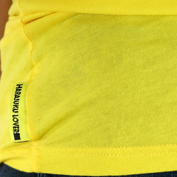 Harajuku Lovers - Pin Tuck Junior's Top, Psychedelic Yellow - Image 3